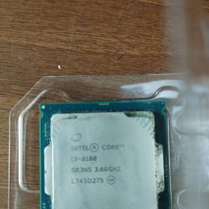 i3 8100 CPU 處理器 + 原裝風扇