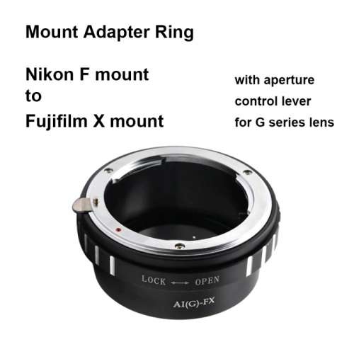 Nikon Nikkor F Mount G-Type D/SLR Lens To Fujifilm Fuji X-Series Mirrorless