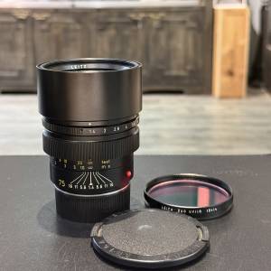 Leica Summilux-M 75mm F1.4 V2 lens with UV/IR filter