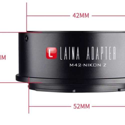 LAINA M42 Type 2 Screw Mount SLR Lens To Nikon Z Mount Adaptor II (封針，金屬...