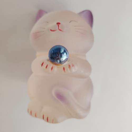 可愛招財貓一對(兩隻)高12CM 香港大學站