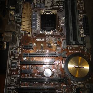 華碩 ASUS Z97-C ATX 主版 Socket 1150 四代CPU  M.2