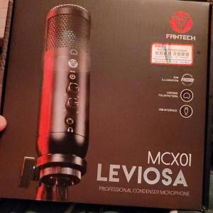 全新Fantech Leviosa MCX01 麥克風咪高風電腦枱式專業直播聲卡降噪電容咪USB micro...