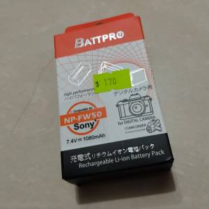 Battpro 出品SONY NP-FW50代用電池(全新未用）)