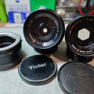 MD(minolta) mount lens 35&50mm