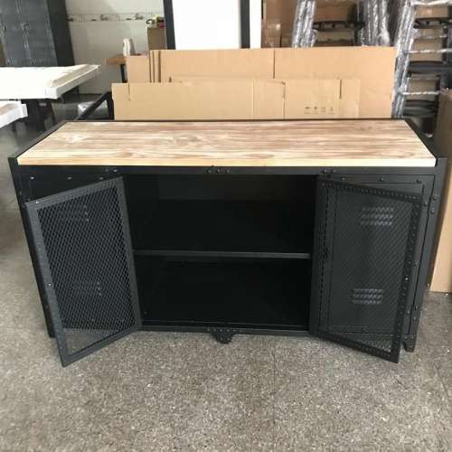 solid wood storage cabinet