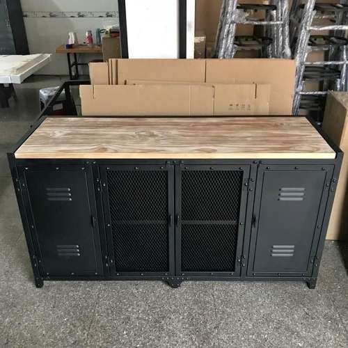 solid wood storage cabinet