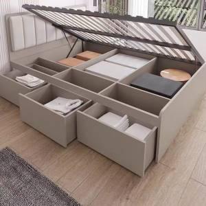 Large space storage bed