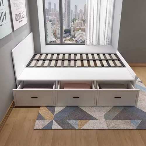 實木榻榻米儲物床120CM 150CM