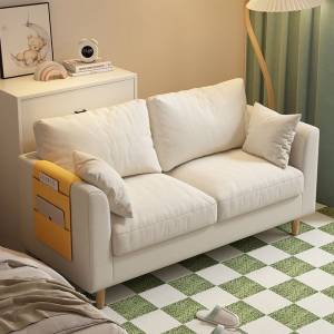 Double and three person living room fabric sofa