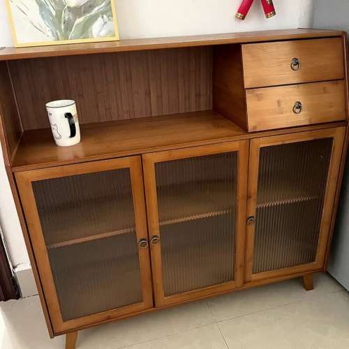 實木儲物櫃茶具儲物台