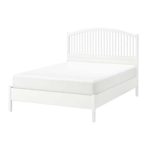 White Wooden Queen Bed Frame