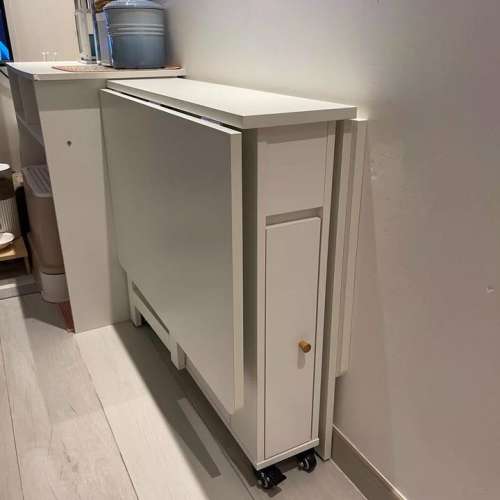 Small apartment folding dining table multifunctional storage dining table