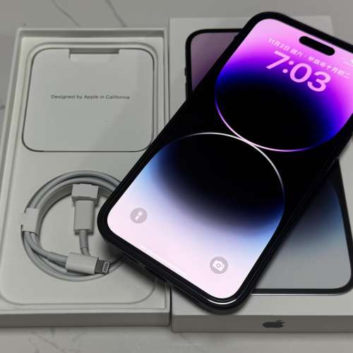 98 ％ new iPhone 14 Pro Max 256g ( 93 ％ 電 ）靚仔好少用