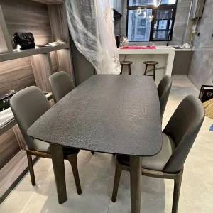 Rock slab dining table