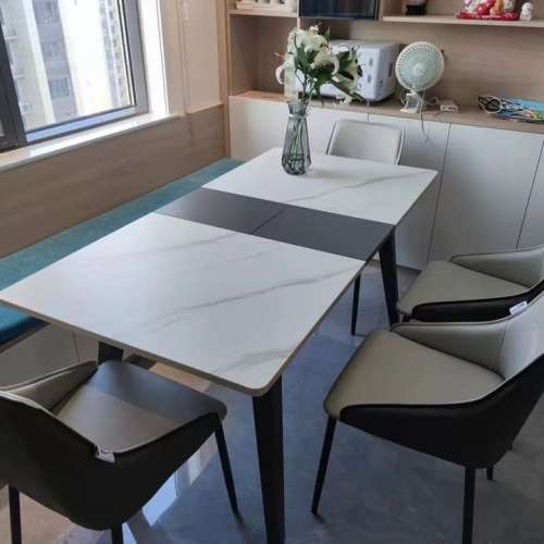 Rock slab dining table