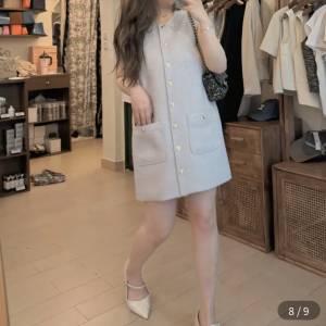 British Berry Eevee. Co Baby Blue Tweed連身裙(原價$498)