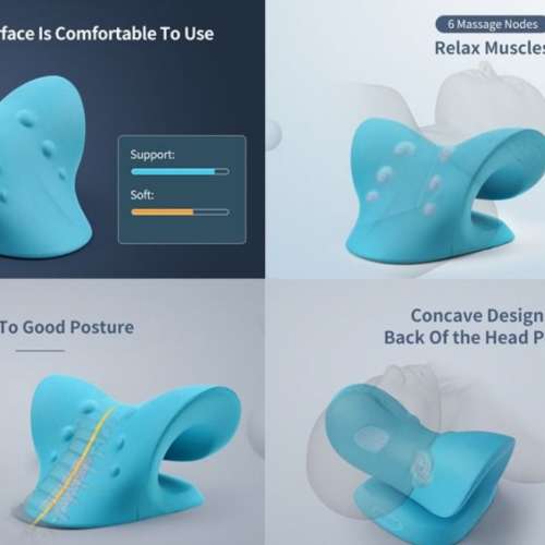 頸椎 承托 矯正 按摩枕