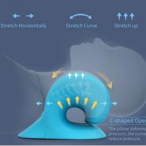頸椎 承托 矯正 按摩枕