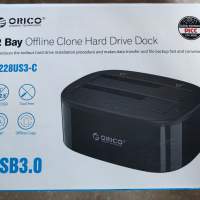 ORICO 2Bay USB 3.0. 2.5/3.5 HARD DRIVE DOCK   外置硬盤座  支援離線一鍵Clone disk