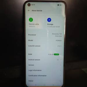 Oppo K7X 5G 6+128G 6.5' 90Hz IPS Screen 屏   6.5吋 90Hz IPS 屏，6+128G, 5000mA...