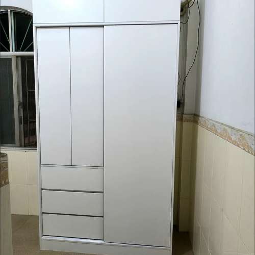 Fir wardrobe sliding door cabinet 100cm