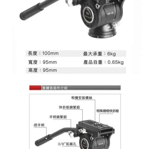 馬小路MV-30 台灣獨有版雲台