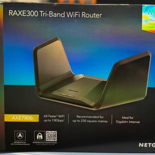 Netgear AXE7800 Router RAXE300 3頻 WiFi 6E