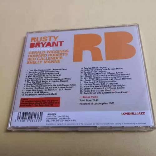 Rusty Bryant - Original Quintet Complete Recordings 爵士碟王