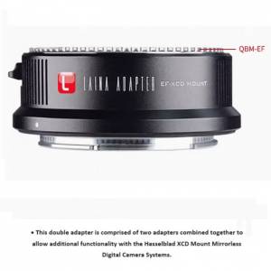 Lens Mount Double Adapter, Rolleiflex 35mm (SL35, QBM) SLR and Canon To XCD