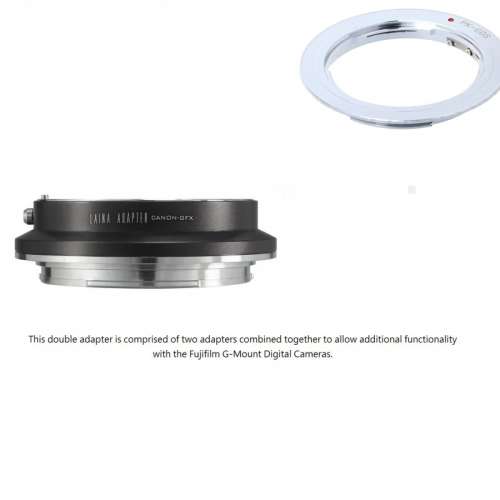 Lens Mount Double Adapter For Pentax K Mount (PK) SLR Lens To Fujifilm G-Mount