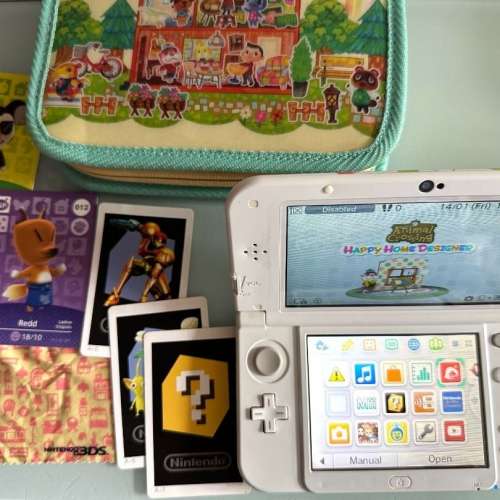 極罕有 New 3DS XL 動物森友會 快樂之家設計師 限定主機，上 IPS Mon 極新美品 絕版...