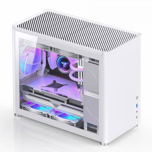 Jonsbo D30 MATX 機箱 白色 連 3把 ARGB 12cm風扇 及 CoolerMaster ARGB 集線器 控制...