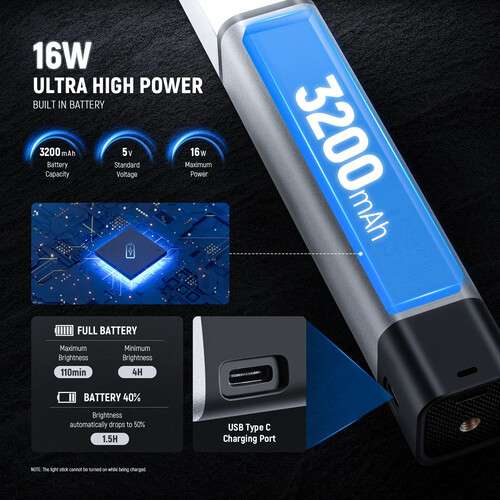 Neewer CL124 Pro Bi-Color LED Light Stick (22") 手持補光燈