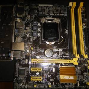 ASUS B85M-G  Micro-ATX 主版 Socket 1150 四代CPU