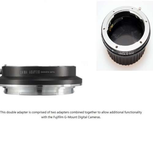 LAINA Lens Mount Double Adapter For Leica R SLR Lens To Fujifilm GFX