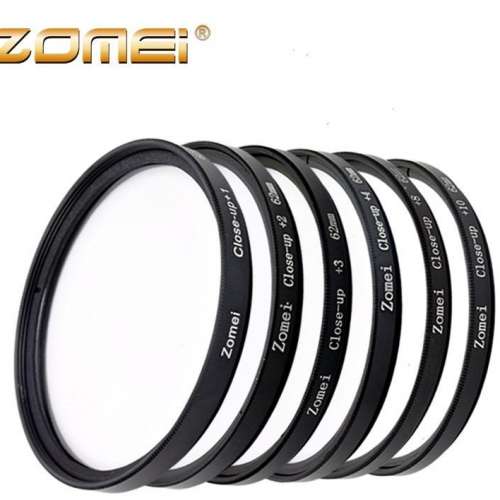 Zomei 62mm Macro Close-Up +1、 +2 、+3、 +4 、+8、 +10 Filter Kit (距濾鏡套裝)