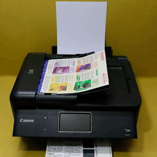 少用機入滿一套墨水5色780 781墨盒有快速雙面copy CANON TR8570 Scan Printer WIFI