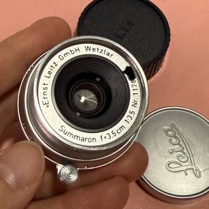 Leica Leitz M 3.5cm f3.5 summaron 35mm M mount