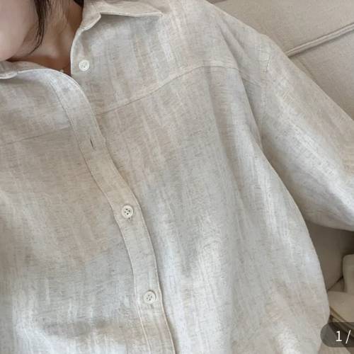 British Berry Eevee. Co 麻質隨性風襯衫 (原價$408)