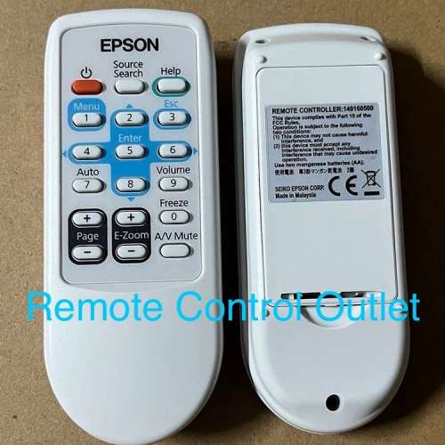 原裝 Epson Panasonic 樂聲 投影機遙控器 149160500 S6 EX21 EX30 EX31 EX50 EX51 ...