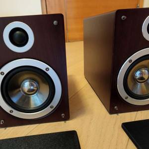 Philips MCD772 雙喇叭 高級音箱 speaker pair 連底座木板 with base board（DVD P...