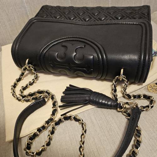 Tory Burch 黑色金鏈手袋