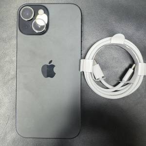 99%New iPhone 15 256GB 黑色 香港行貨 電池效能92% 有配件 自用首選