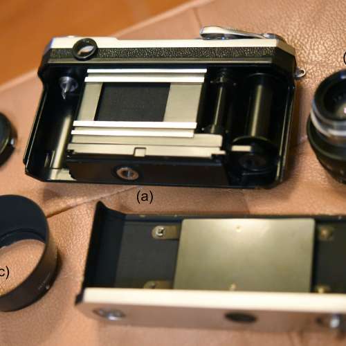 新淨Nikon S2菲林旁軸機配Nikkor 5cm鏡及罕有遮光罩