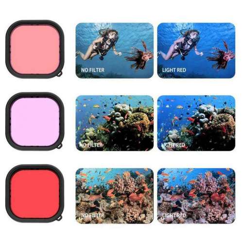 TELESIN Professional 45M Diving Waterproof Case Combo With Filter For Hero 13
