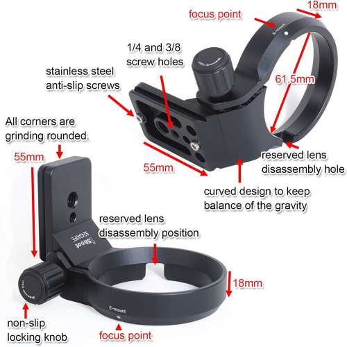iShoot Tripod Mount Ring For FE 24-240mm f/3.5-6.3 OSS - 專用腳架環 (IS-S24240)