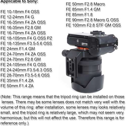 iShoot Tripod Mount Ring For FE 24-240mm f/3.5-6.3 OSS - 專用腳架環 (IS-S24240)