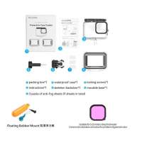 TELESIN  全景潛水防水殼連防滑浮力棒、紫色濾鏡套裝 For GoPro Hero 13