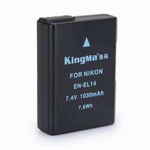 KINGMA EN-EL14 Lithium-Ion Battery Pack With Charger 代用鋰電池連充電機 (7.4V...
